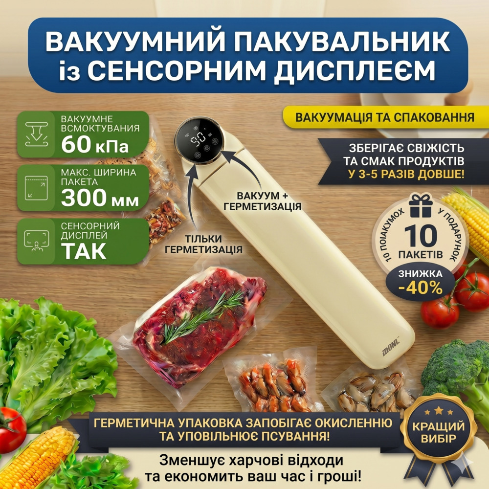 Вакуумний пакувальник